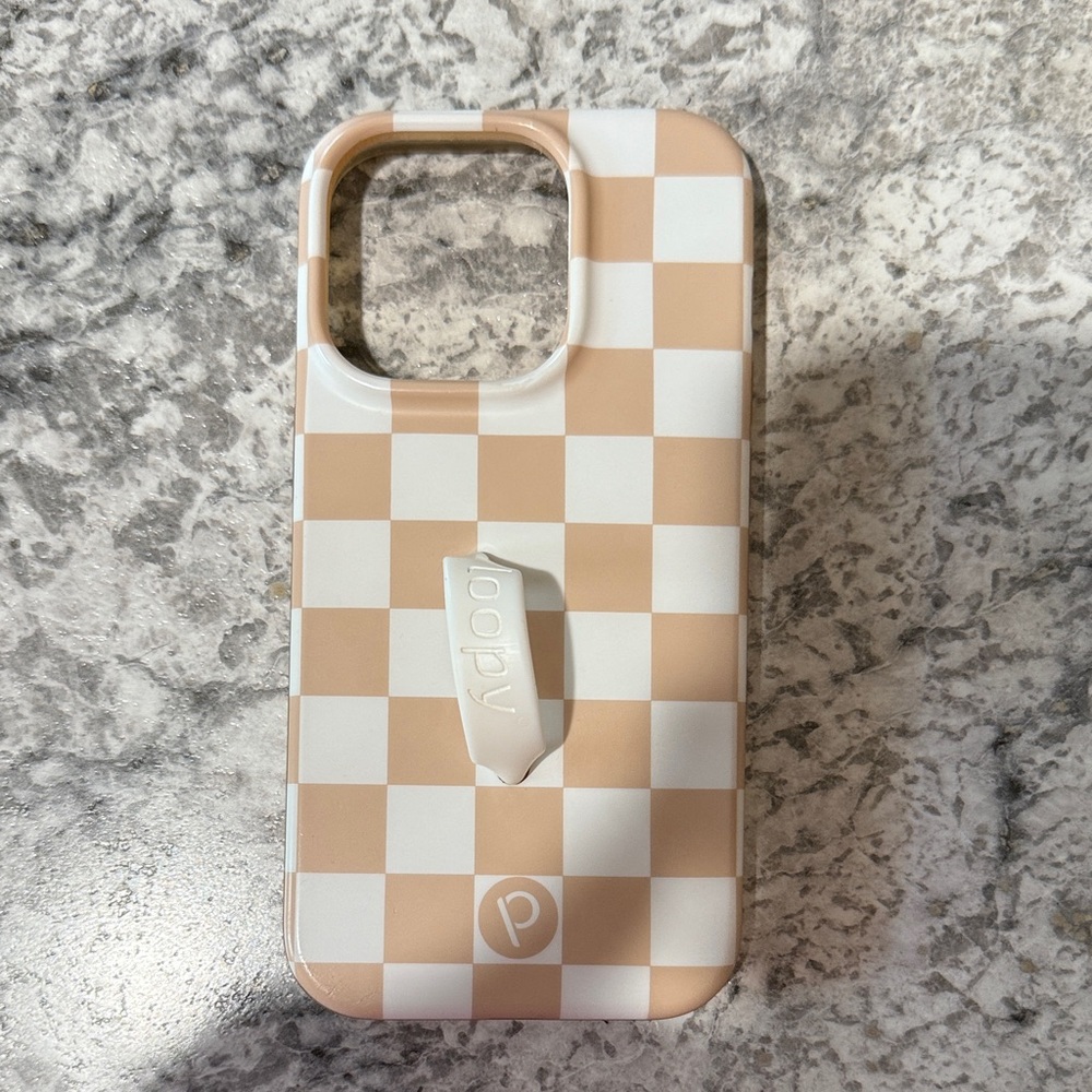 iPhone 14pro Checkered Loopy Case